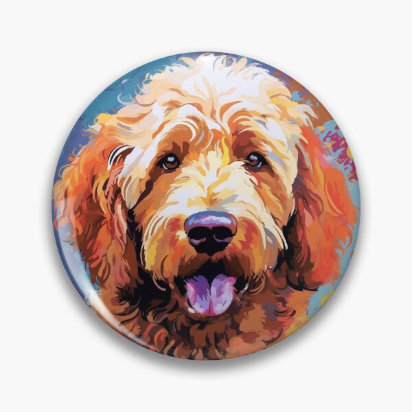 Item preview, Golden doodle pop art designed and sold by hhh-art.