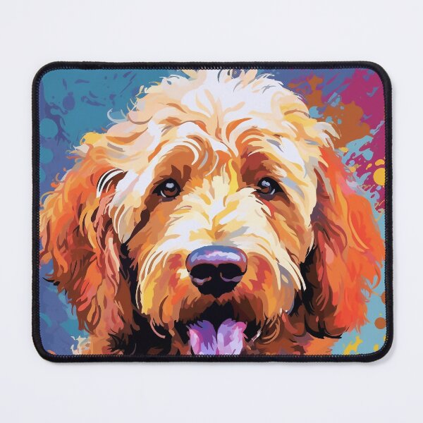 Item preview, Golden doodle pop art designed and sold by hhh-art.