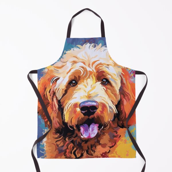 Item preview, Golden doodle pop art designed and sold by hhh-art.