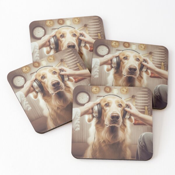 Item preview, Golden Retriever Gets a Hearing Test designed and sold by Hear4theEars.