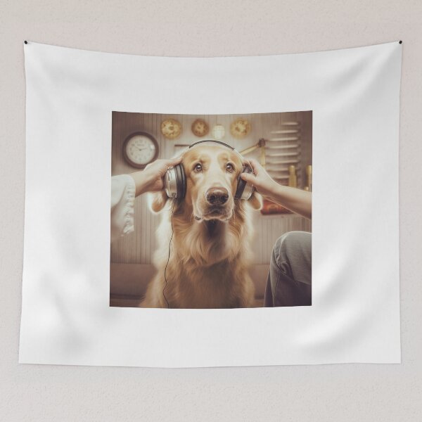 Item preview, Golden Retriever Gets a Hearing Test designed and sold by Hear4theEars.