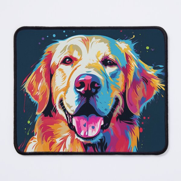 Item preview, Golden retriever pop art designed and sold by hhh-art.