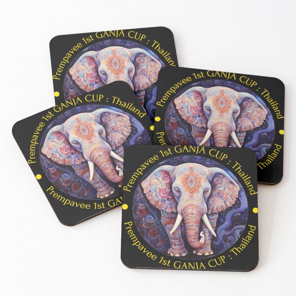 Item preview, White Cosmic Elephant Prempavee.com 1st Ganja Cup Thailand designed and sold by Kabooki.
