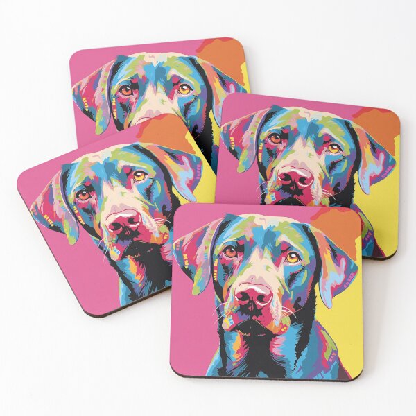 Item preview, Labrador retriever pop art designed and sold by hhh-art.