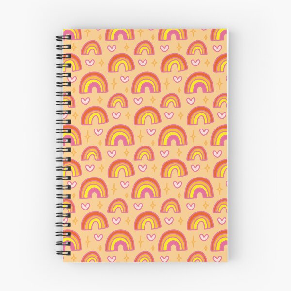 Item preview, Rainbows and Hearts Pattern Retro designed and sold by Meaza.
