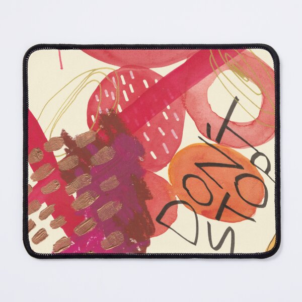 Item preview, pink and amber abstract painting #3 designed and sold by ndcraftycat.