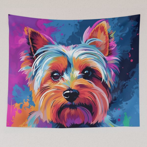 Item preview, Yorkshire terrier pop art designed and sold by hhh-art.