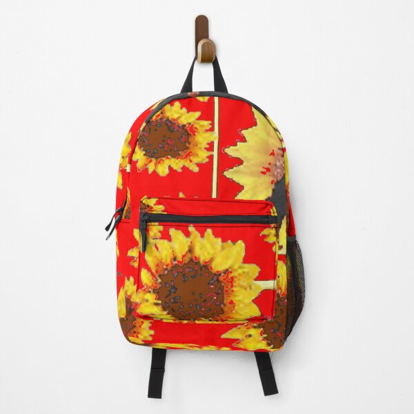 Artikelvorschau, GELBE SONNENBLUMEN KRÄHE ABSTRAKT ROT ART entworfen und verkauft von sharlesart.