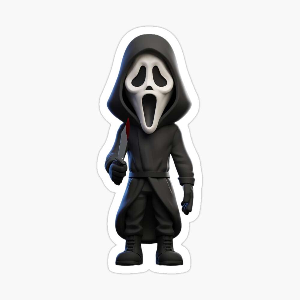 Full-body ghost face character | Sticker