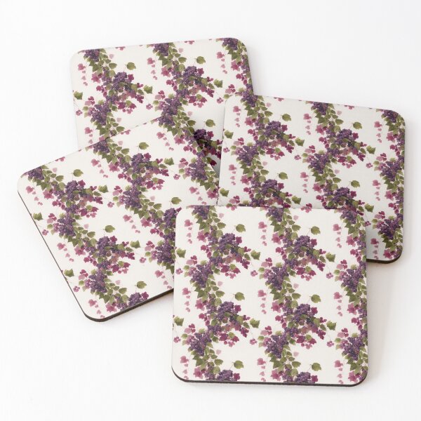 Item preview, Antique Abstract Grape Ivy Pattern Water Color Pattern designed and sold by Infinitelypink.