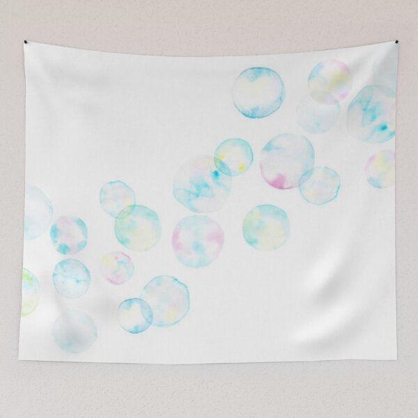 Item preview, Soap bubbles background painted by watercolor designed and sold by MTShoppingLine.