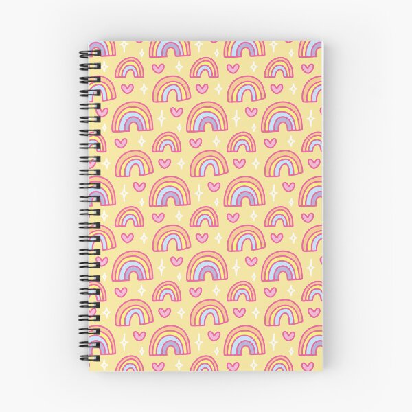 Item preview, Rainbows and Hearts Pattern Yellow designed and sold by Meaza.