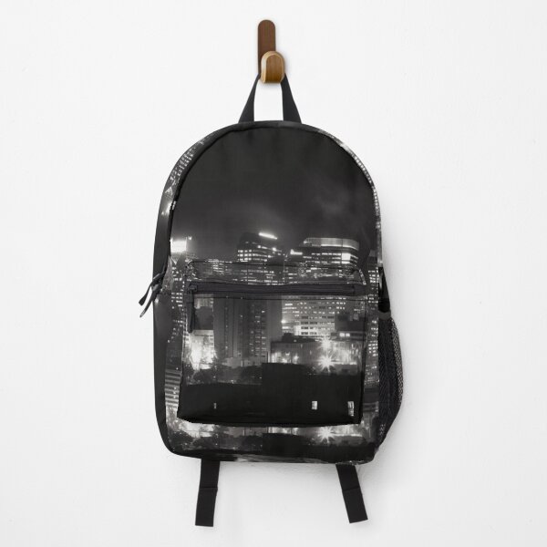 Item preview, Monochrome Metropolis: Cityscape Night Photography Urban Art designed and sold by DigiNook.
