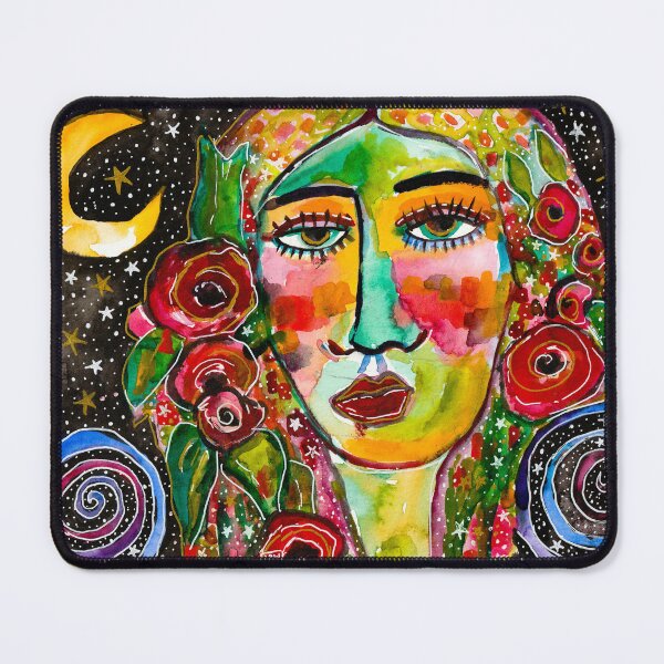 Item preview, Cosmic Moon Goddess designed and sold by Magicpoodleland.