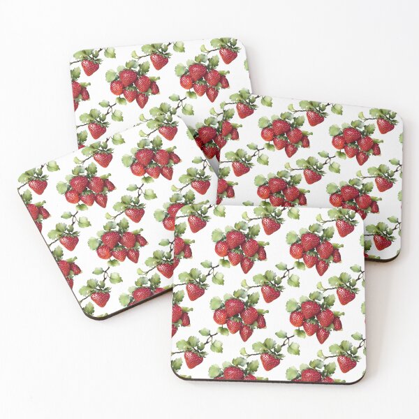 Item preview, Abtract Strawberry Pattern Water Color Pattern designed and sold by Infinitelypink.