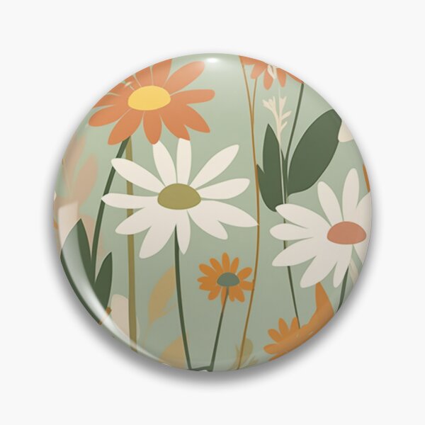 Item preview, Retro Garden Daisy Pattern designed and sold by waxpacks.