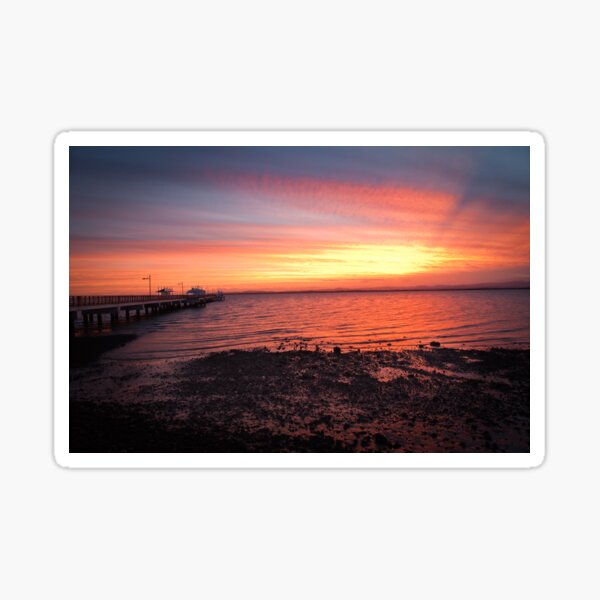 Woody Point Sunset Sticker