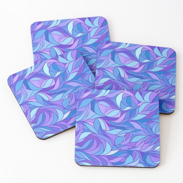 Item preview, Blue and Purple Abstract Leaves designed and sold by UlDesigns.