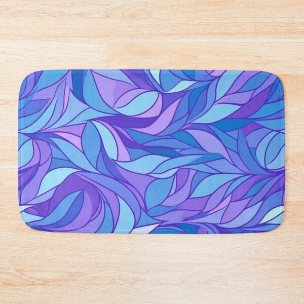 Item preview, Blue and Purple Abstract Leaves designed and sold by UlDesigns.
