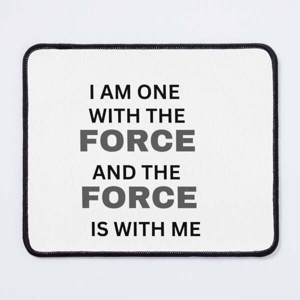 Item preview, I am one with the force and the force is with me t-shirts . Graphic T-shirt designed and sold by Excimart.
