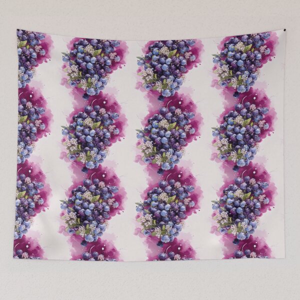 Item preview, Cute Abtract Blueberry Pattern Water Color Pattern designed and sold by Infinitelypink.