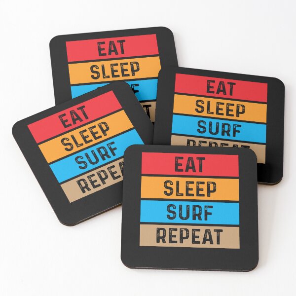 Item preview, Eat Sleep Surf Repeat Shirt Funny Surfing Gift Retro Eat Sleep Surf designed and sold by lou731.