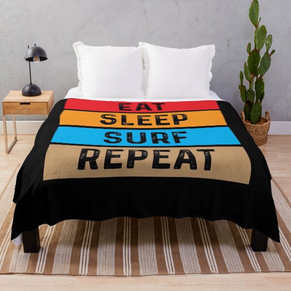 Item preview, Eat Sleep Surf Repeat Shirt Funny Surfing Gift Retro Eat Sleep Surf designed and sold by lou731.