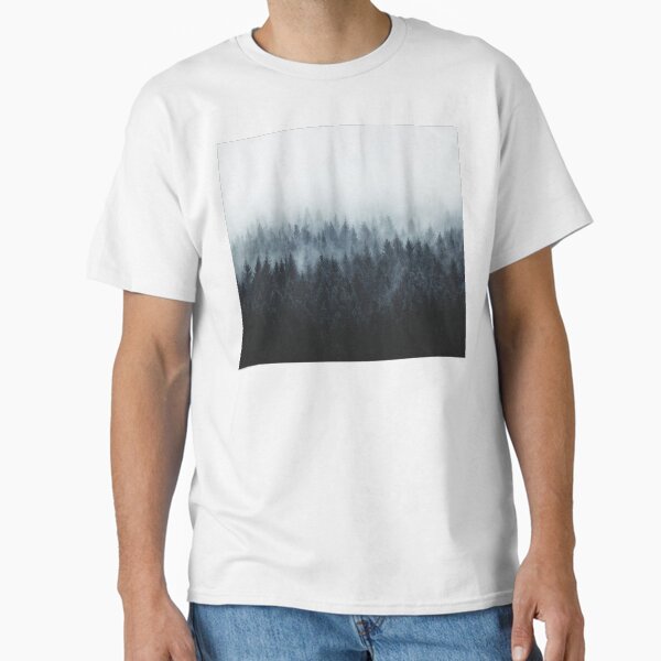 Item preview, High And Low // Dark Romantasy Moody Wilderness Dream Forest With Cascadia Trees Covered In Fog designed and sold by Tordis Kayma.