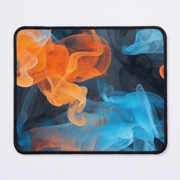 Item preview, Orange and Blue Smoke Seamless Pattern designed and sold by UlDesigns.