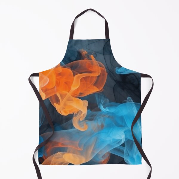 Item preview, Orange and Blue Smoke Seamless Pattern designed and sold by UlDesigns.