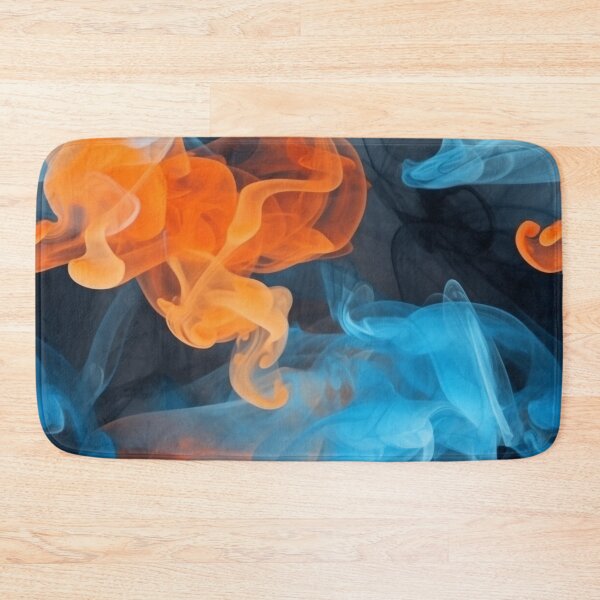 Item preview, Orange and Blue Smoke Seamless Pattern designed and sold by UlDesigns.