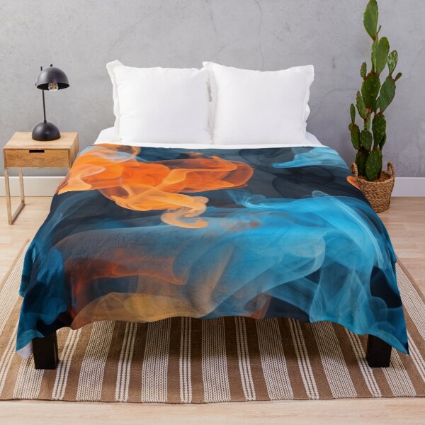 Item preview, Orange and Blue Smoke Seamless Pattern designed and sold by UlDesigns.