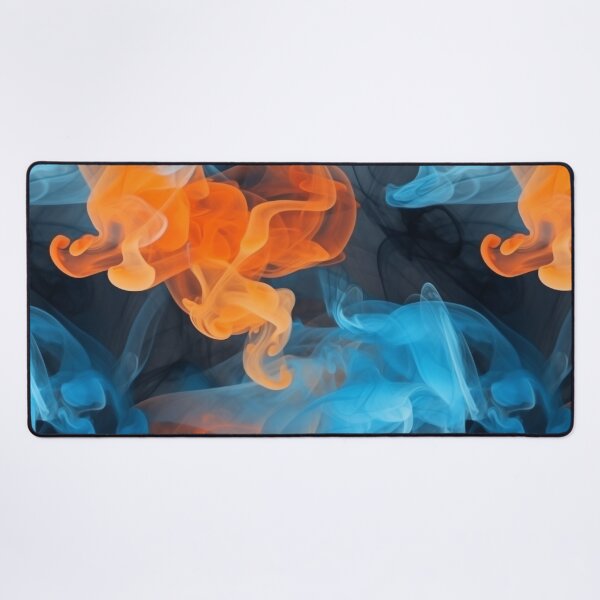 Item preview, Orange and Blue Smoke Seamless Pattern designed and sold by UlDesigns.