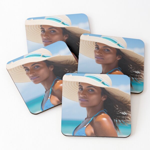 Item preview, Glamorous Beach Babe Portrait Hot Summer Day designed and sold by Michael Voyler.