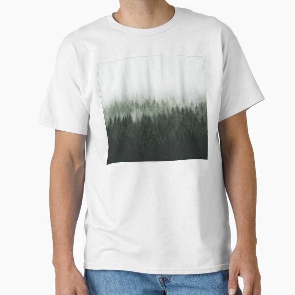 High And Low // Should Be A Fine Misty Fairytale Wilderness Forest With Cascadia Trees Covered In Magic Light And Fog Classic T-Shirt
