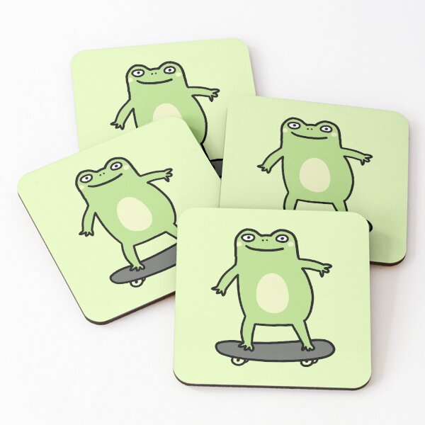 Item preview, Frog on skateboard designed and sold by Nikamii.