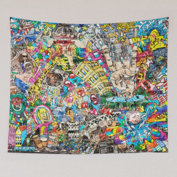 Item preview, Cool music graffiti in urban style  designed and sold by MTShoppingLine.