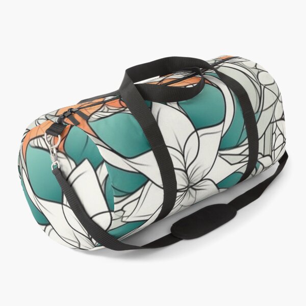 Item preview, Flower Pattern in Blue, Orange and White designed and sold by Starliteflower.