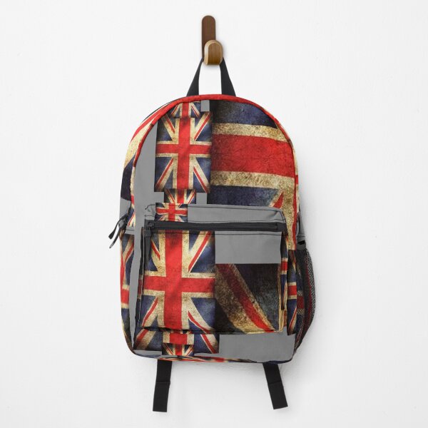 Item preview, GRUNGY BRITISH FLAG PATTERNS GREY ART designed and sold by sharlesart.