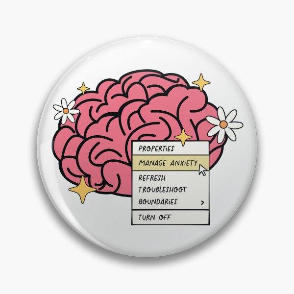 Item preview, Anxiety Management Brain designed and sold by printify.
