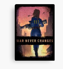 War Never Changes Canvas Print