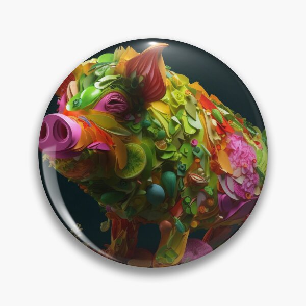 Item preview, Cute Colorful Piggy designed and sold by aiphotosart.