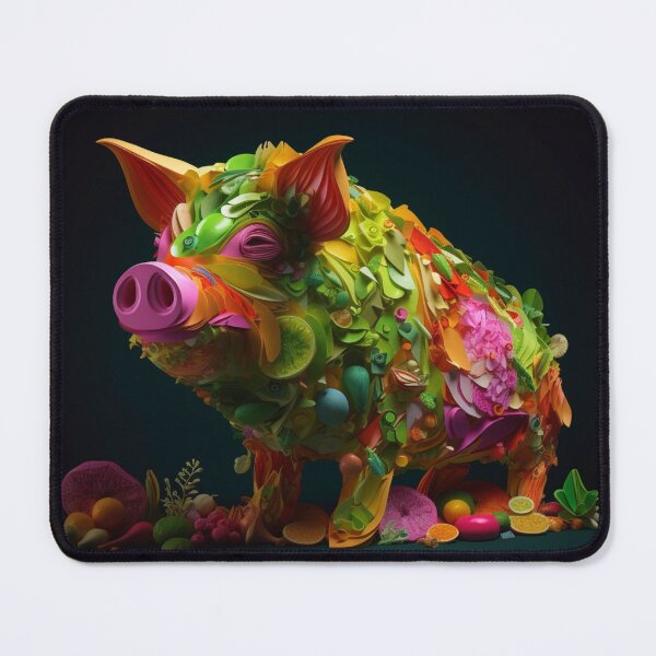 Item preview, Cute Colorful Piggy designed and sold by aiphotosart.