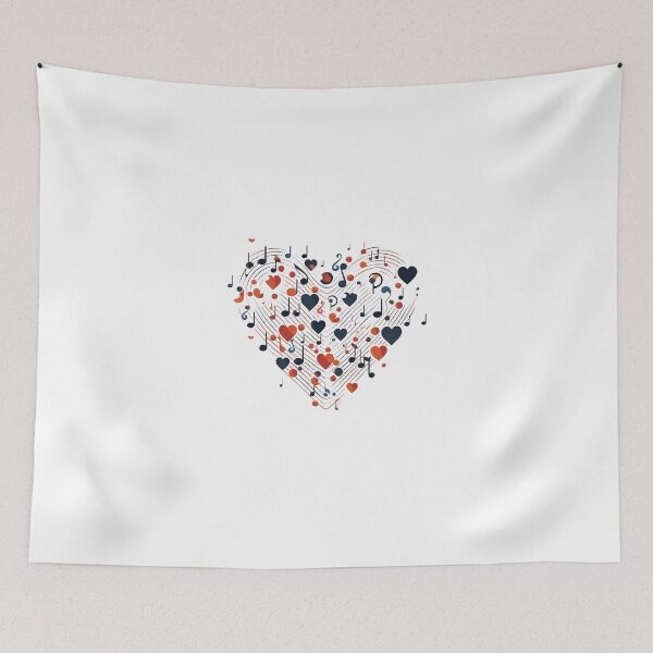 Item preview, Music Note and Heart Combined designed and sold by lessyun.