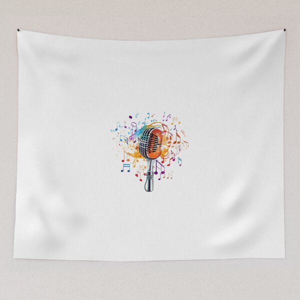 Item preview, Microphone and Music Notes Combined designed and sold by lessyun.