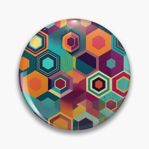 Item preview, Colorful Hexagonal Pattern designed and sold by UlDesigns.
