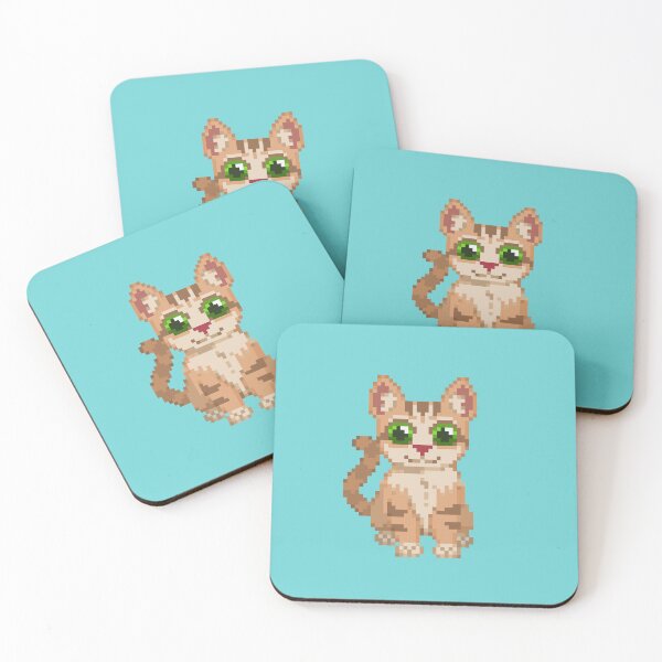 Item preview, Kitty Cat Pixel Art designed and sold by Kaiko-Roku.
