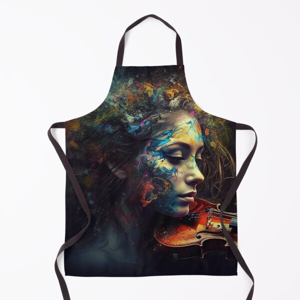 Item preview, Color of Music Portrait Digital Art: UHD 5:4 Woman's Face with Vibrant 3D Color Splashes, Abstract Music & Beauty, Colorful Futurism designed and sold by stateofhuman.