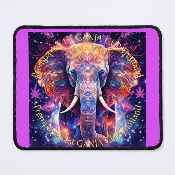 Item preview, Purple leaves Elephant Prempavee.com 1st Ganja Cup Thailand designed and sold by Kabooki.