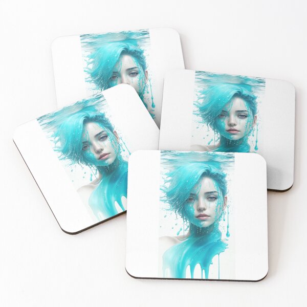 Item preview, Turquoise Water Girl 4 - Cool Art designed and sold by joejiing.